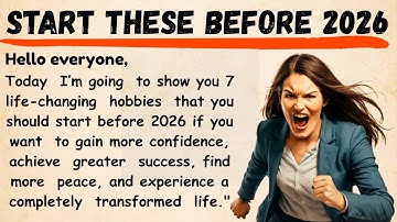 Start These 7 Life-Changing Hobbies Before 2026 🔥 | Graded Reader | Motivotalks ✅