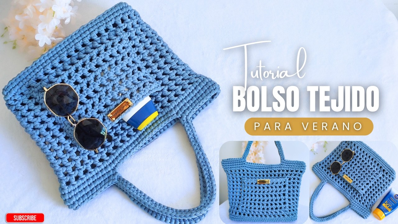 Летняя сумка | Схема вязания крючком / Просто и быстро // Пошаговая инструкция