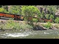 BNSF 6080 Leads Mixed Freight West in Glenwood Canyon!