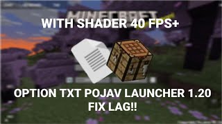 option txt for pojav launcher 1.20 fix lag !!
