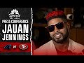 Jauan Jennings explains what caused Tre'von Moehrig scuffle after 49ers' win | NBC Sports Bay Area