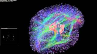 Artificial Brain Simulation - Thalamocortical System, 16.7 Million Neurons - 2.1 Billion Synapses