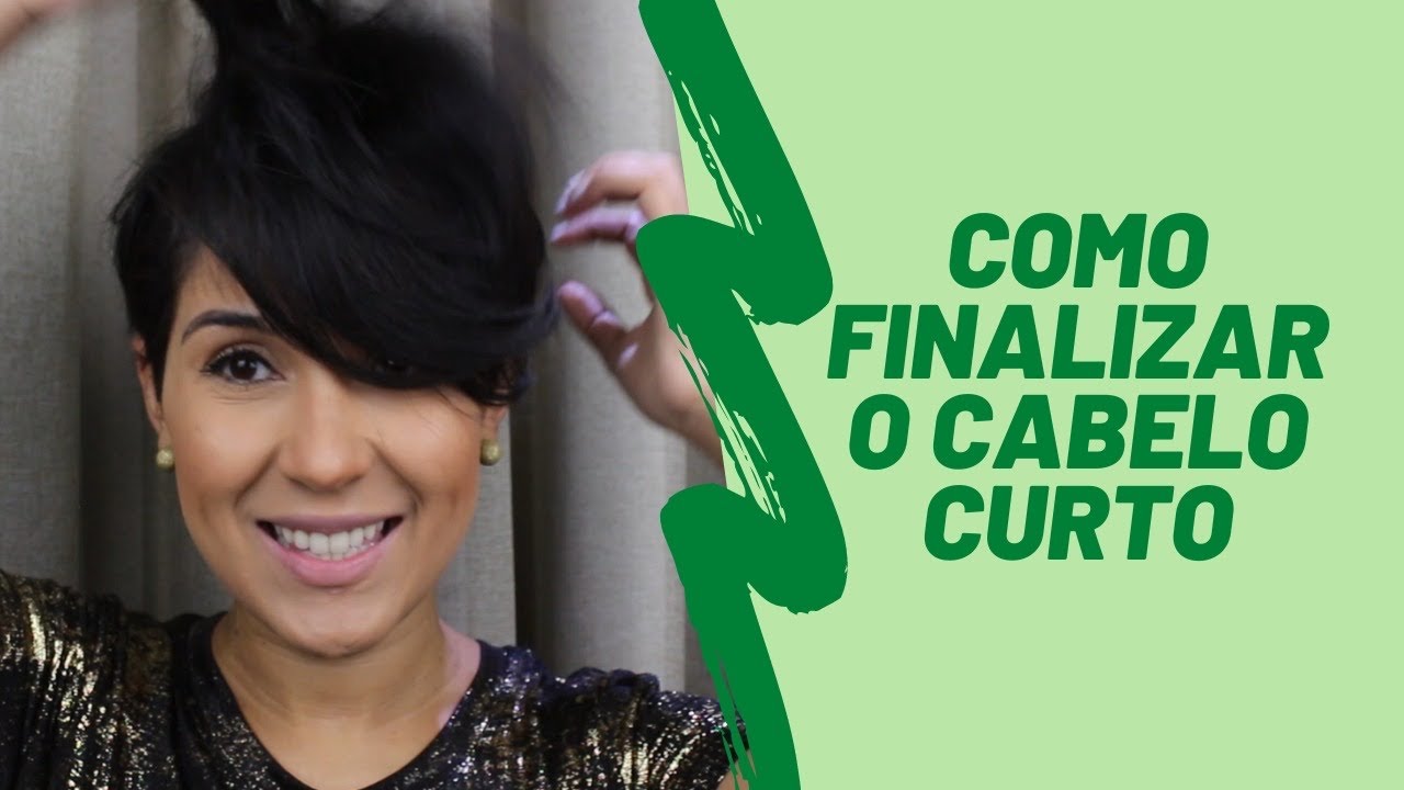 COMO FINALIZAR CABELO CURTO /  PIXIE - Tutorial super rápido e prático!