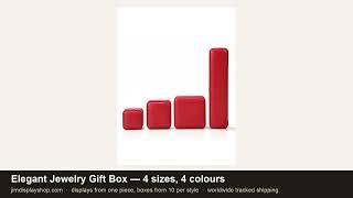 Élégant coffret cadeau pour bijouterie — Coffret bague et pendentif disponible en plusieurs couleurs video