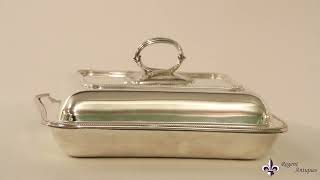 Antique Entree Dish William Hutton & Sons C1850 19th Century