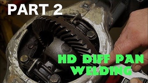 Land Rover (AXLE) welding - Armoured Diff Pan Fitting - PART 2 Measuring, Welding and finishing.