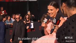 Millie Bobby Brown Stranger Things 3 Premiere Türkçe Çeviri