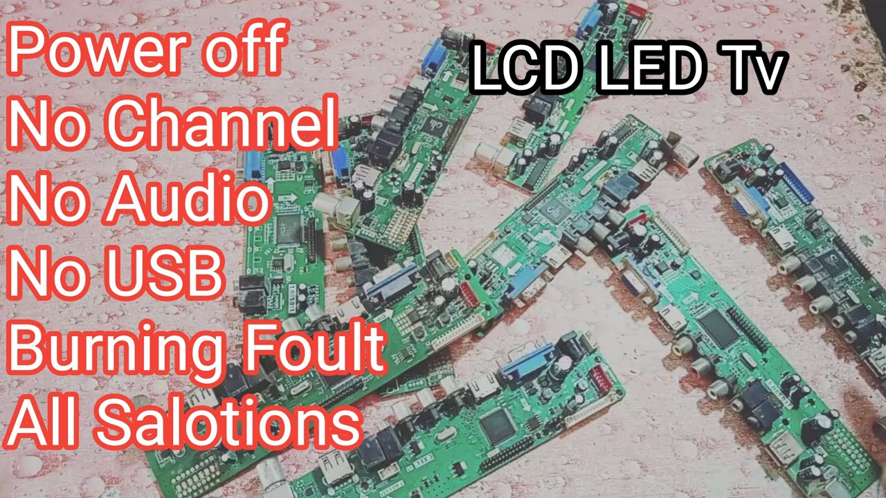 How To Solve All Foults in China Universal Tv Card  | Power off | No Channel | No Adiou | Burning