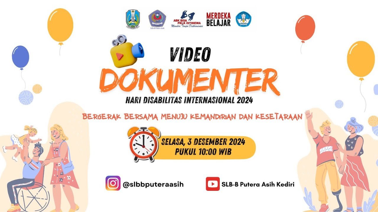 Video Documenter Hari Disabilitas SLB B Putera Asih Kediri
