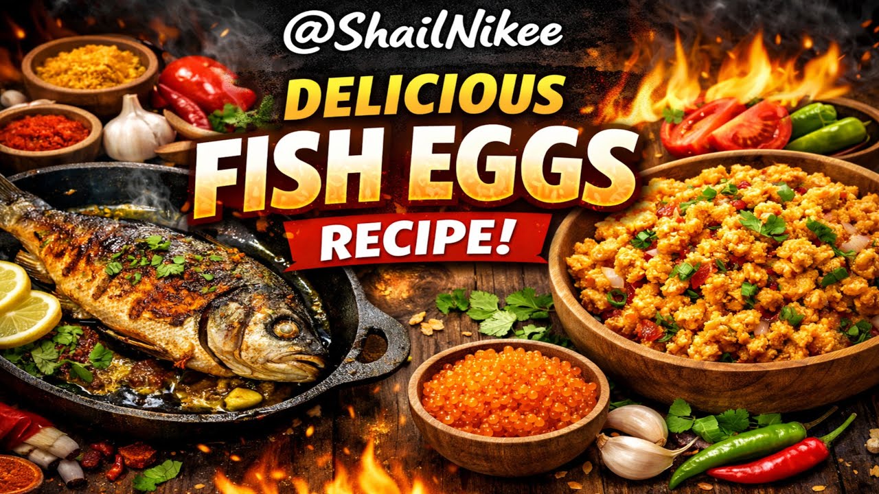 Sunday Special Live Cooking At Home Fish Eggs Recipe 😋🍲 