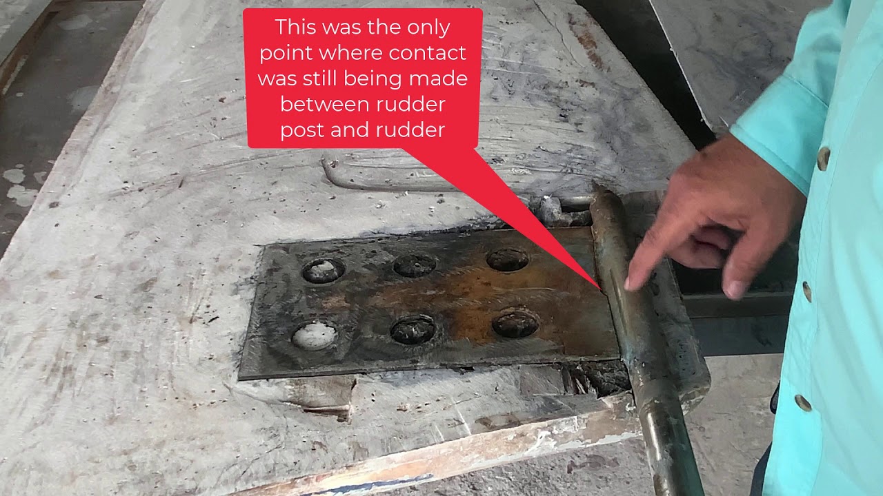 Pearson 34 Sailboat PROBLEM: Shoe & Rudder Restoration
