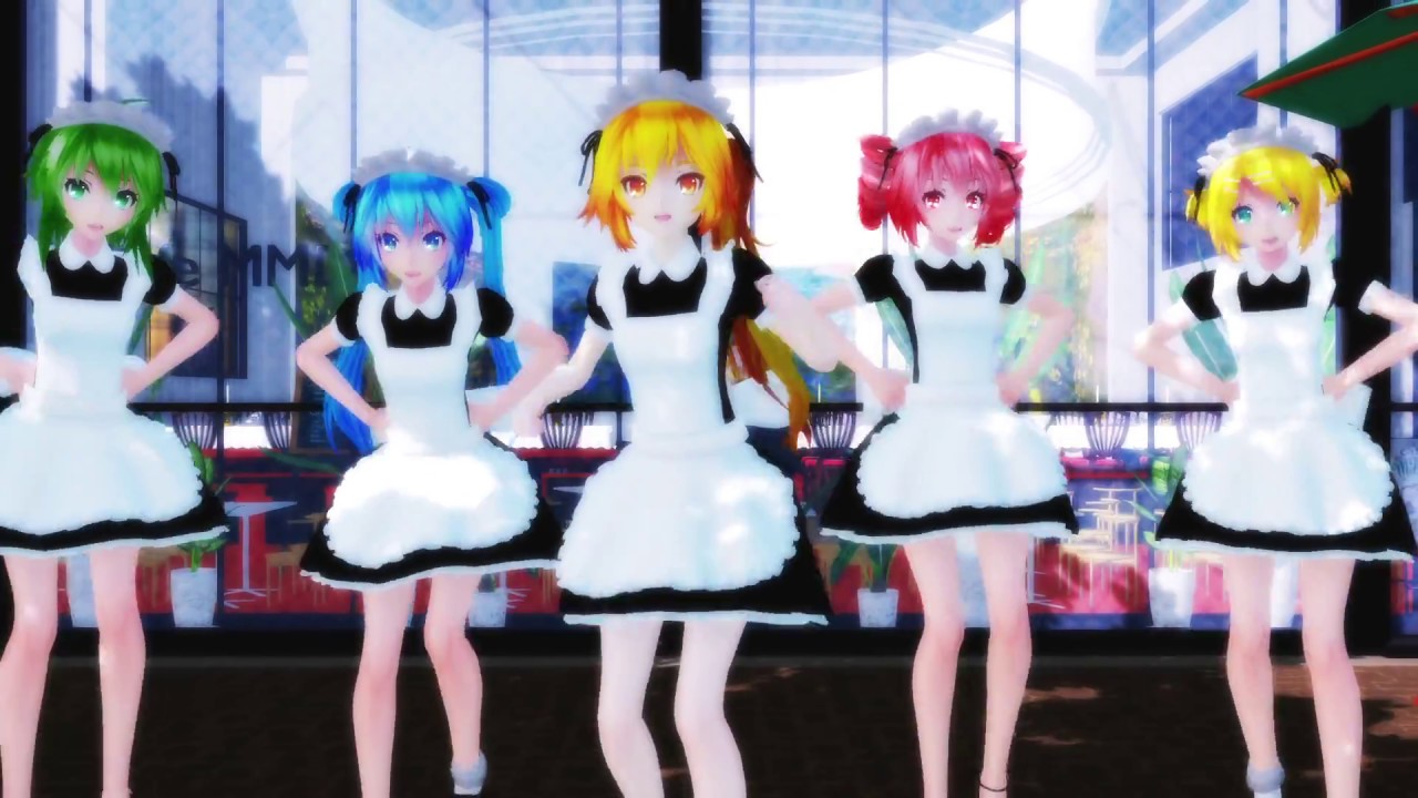 メイドさん5人で 気まぐれメルシィ - Kimagure Mercy - [Ray-MMD] TDA