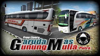 BUSSID | LIVERY GARUDA MAS & GUNUNG MULIA | HD screenshot 5