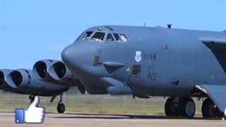 B52 Stratofortress fast start up-take up.