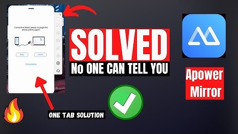 How To Fix Apowermirror USB Not Connecting Problem [100% Working! ] in hindi🔥