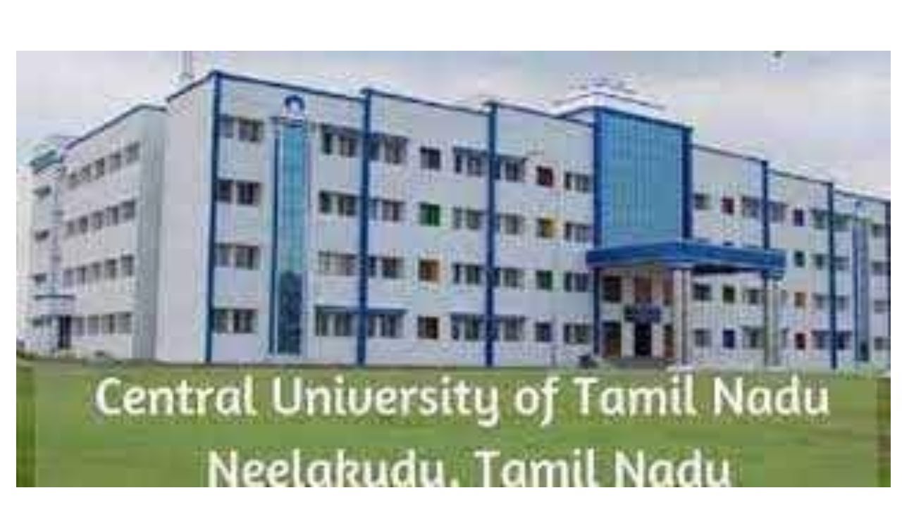 Cutn Building Central University of Tamil Nadu Counselling Process | Central ...