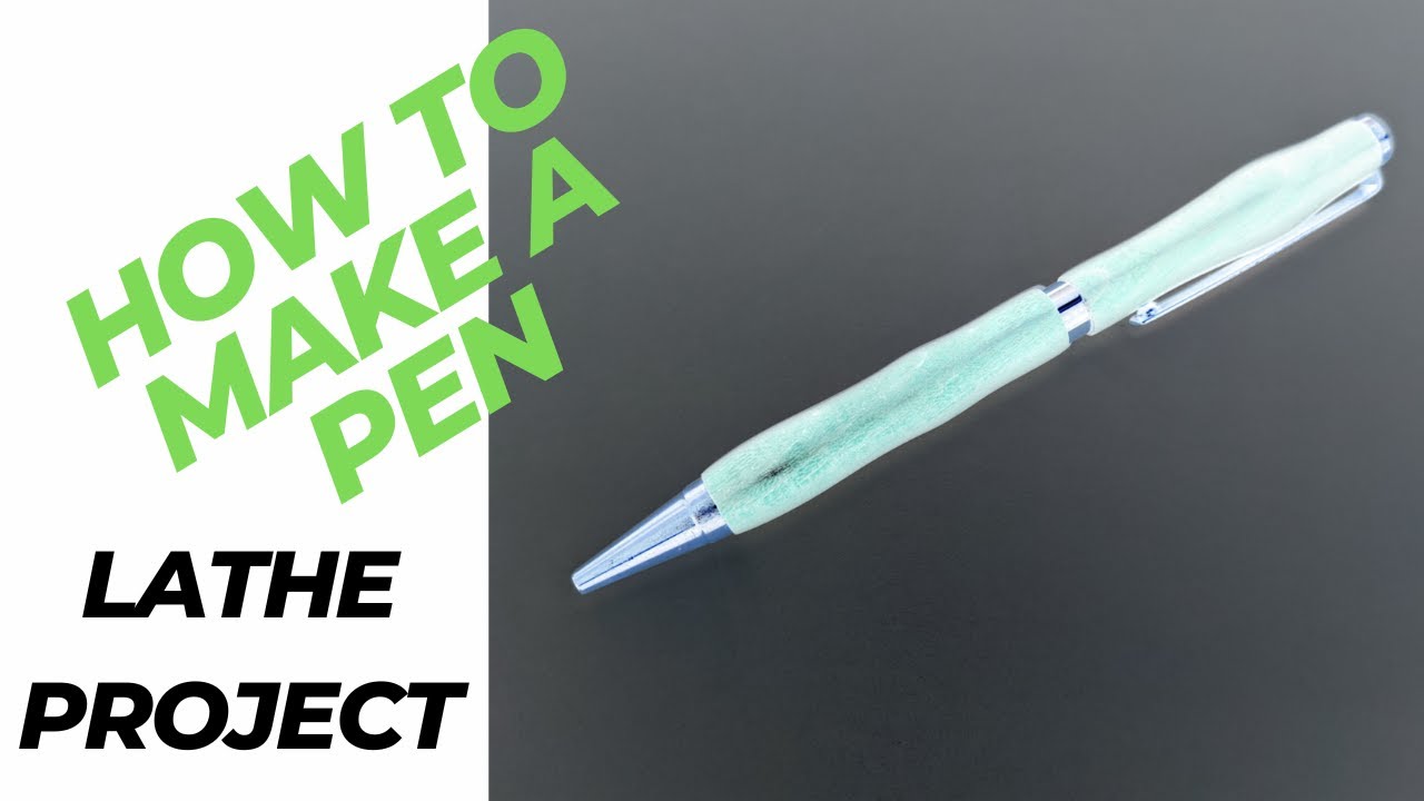 How To Make an Ebony Pen, Lathe Penn State Pen Kit YouTube