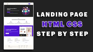 Landing Page ( Responsive ) Tutorial with HTML, CSS | Full Course for beginner | step by step 2023