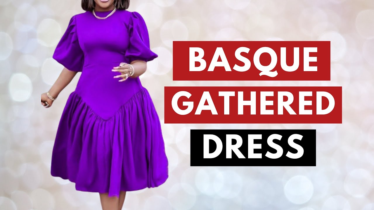Как раскроить и сшить платье со сборками, эффектом баски на талии и рукавами-буфами | The SILEM