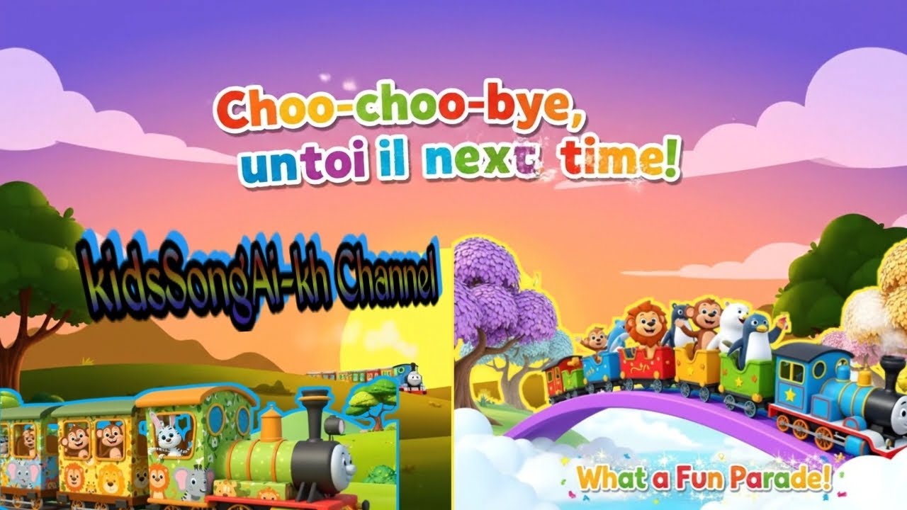 🎵 Animal Train Adventure 🚂🌍🦁🐧