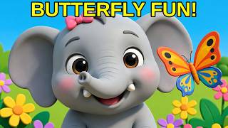 Ellie's Butterfly Garden Adventure! 🦋🐘 | Elephant Story for Kids