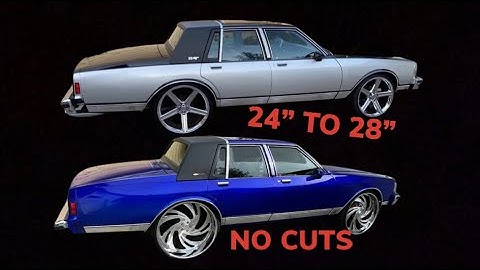 HOW TO FIT 28S ON YOUR BOX CHEVY WITH LITTLE TO NO CUTTING