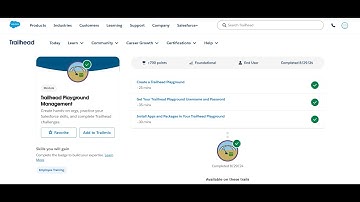 Get Your Trailhead Playground Username and Password | Trailhead Playground Management | Trailhead