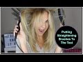 Testing Hair Straightening Brushes - Nadine Baggott