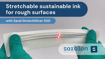 Stretchable sustainable silver ink for rough and flexible surfaces