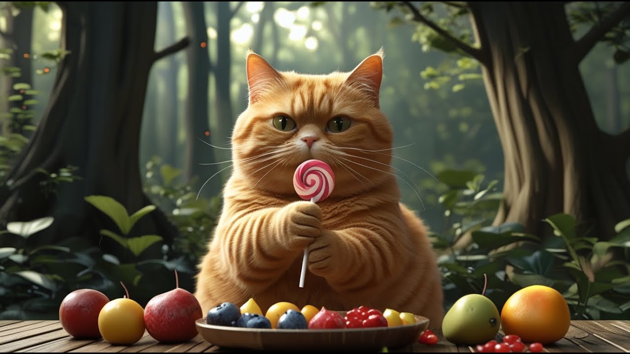 Cat Eats Fruit ASMR | Relaxing Sounds of a Cute Kitty Enjoying Fresh ...