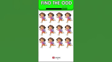 Can You Find the Odd  Out 🤓 🙉  Dora Puzzle Quiz Challenge !  #2