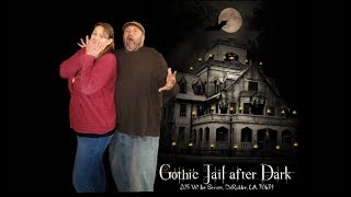 The Gothic Jail After Dark in DeRidder, Louisiana