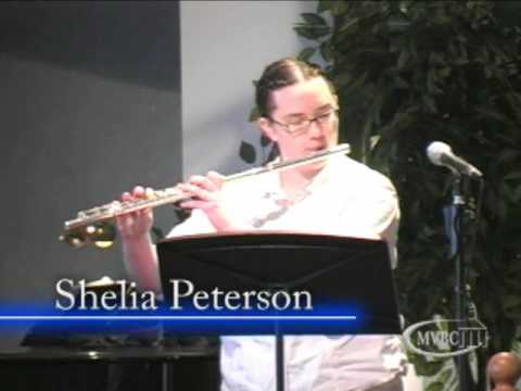 Sheila Peterson's flute solo of "I Sing The Mighty Power of God"