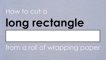 Origami Basics Tutorial: How to cut long rectangles from a roll of wrapping paper