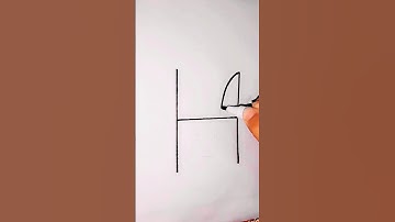 How to turn H  into Pikachu| easy drawing #drawing #pikachu #pikachudrawing #shortsvideo