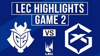 G2 vs GX Game 2 Highlights | LEC 2026 Summer Split | G2 Esports vs GiantX