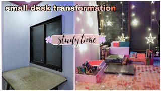 My study desk transformation.. organization ideas.. study table makeover.. Indian study desk