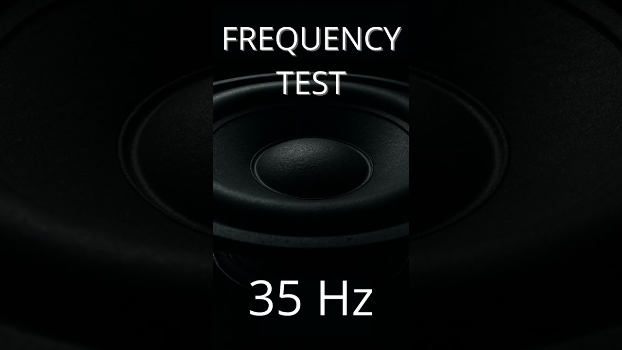 35 Hz – Pure Sine Wave Test Tone for Subwoofer Testing & Calibration