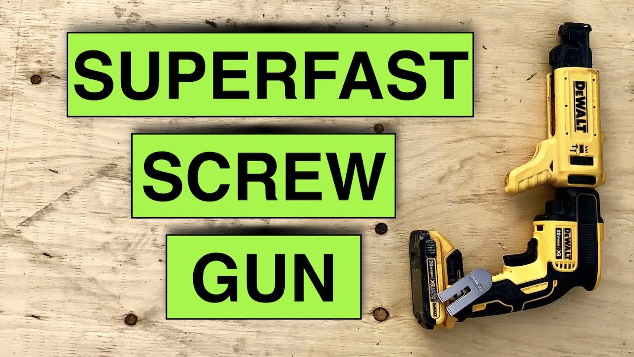Drywall Gun and DCF6201 review - YouTube