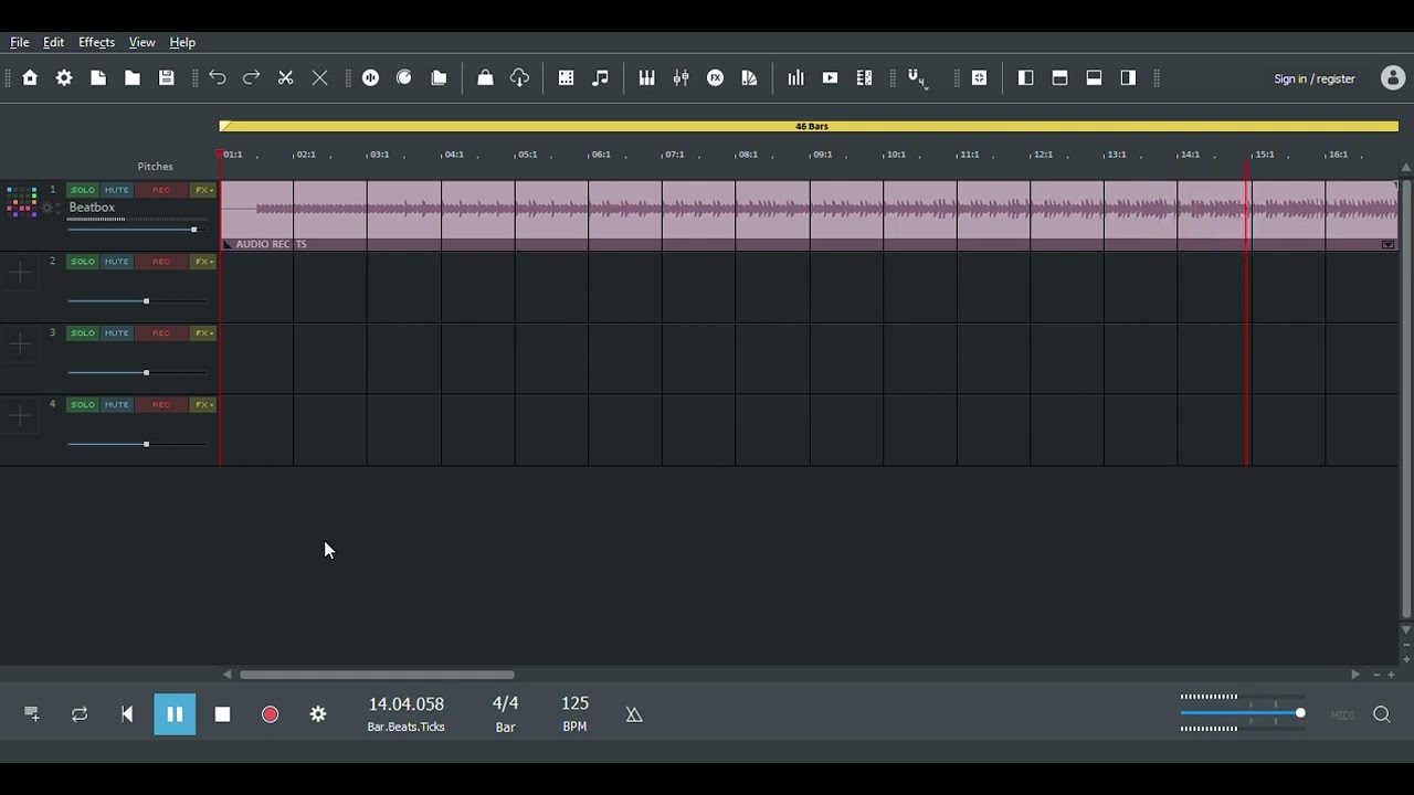I made music just by using beatbox in Magix Music Maker 64 bit