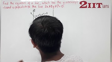 Equation of a Straight line Exercise 12.2 Q 12 Class X ICSE | line perpendicular to the 2x +5y +7 =0