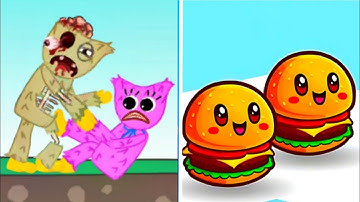 Huggy Story vs Food Run 😱🍔 Epic Mobile Gameplay Showdown
