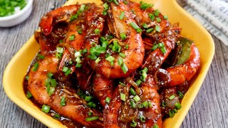 Finger Lickin Good! Black Pepper Shrimp Recipe 黑胡椒虾 Chinese Stir Fry Prawns in Black Pepper Sauce