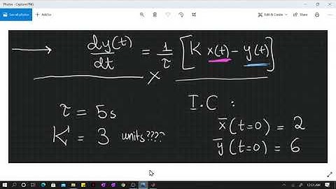 First Order Model in Simulink