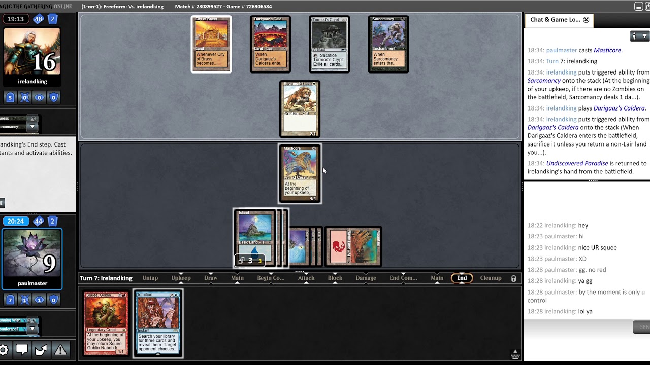 Premodern Test - UR Control vs Three Deuce