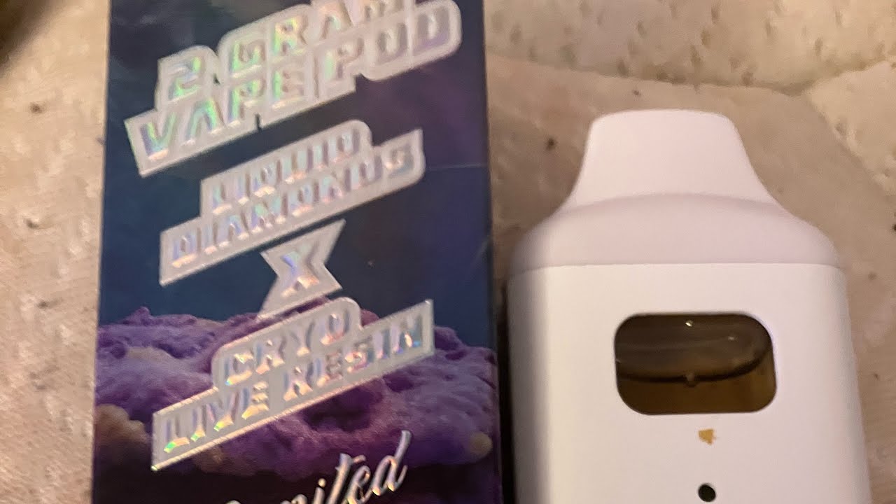 2g cryo live resin X liquid diamond cake limited edition review purple