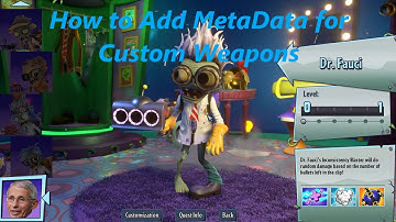 Frosty Editor Tutorial #59: How to Add MetaData for Custom Weapons in Plants vs. Zombies GW2