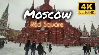 Walking Tour | Moscow Red Square | Winter | Russia | 2024 | 4K