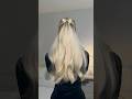 Hair bow hair tutorial🎀The perfect holiday hairstyle #hairbow #hairstyle #hairtutorial #holidayhair