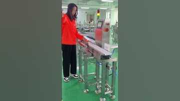 High Accuracy 0.1g Online Check Weigher with Pusher Rejector for boxed product#checkweigher #food